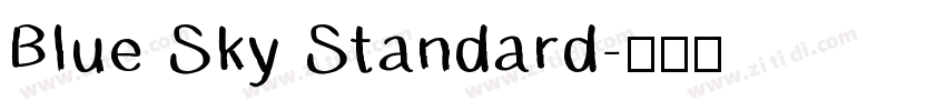 Blue Sky Standard字体转换
